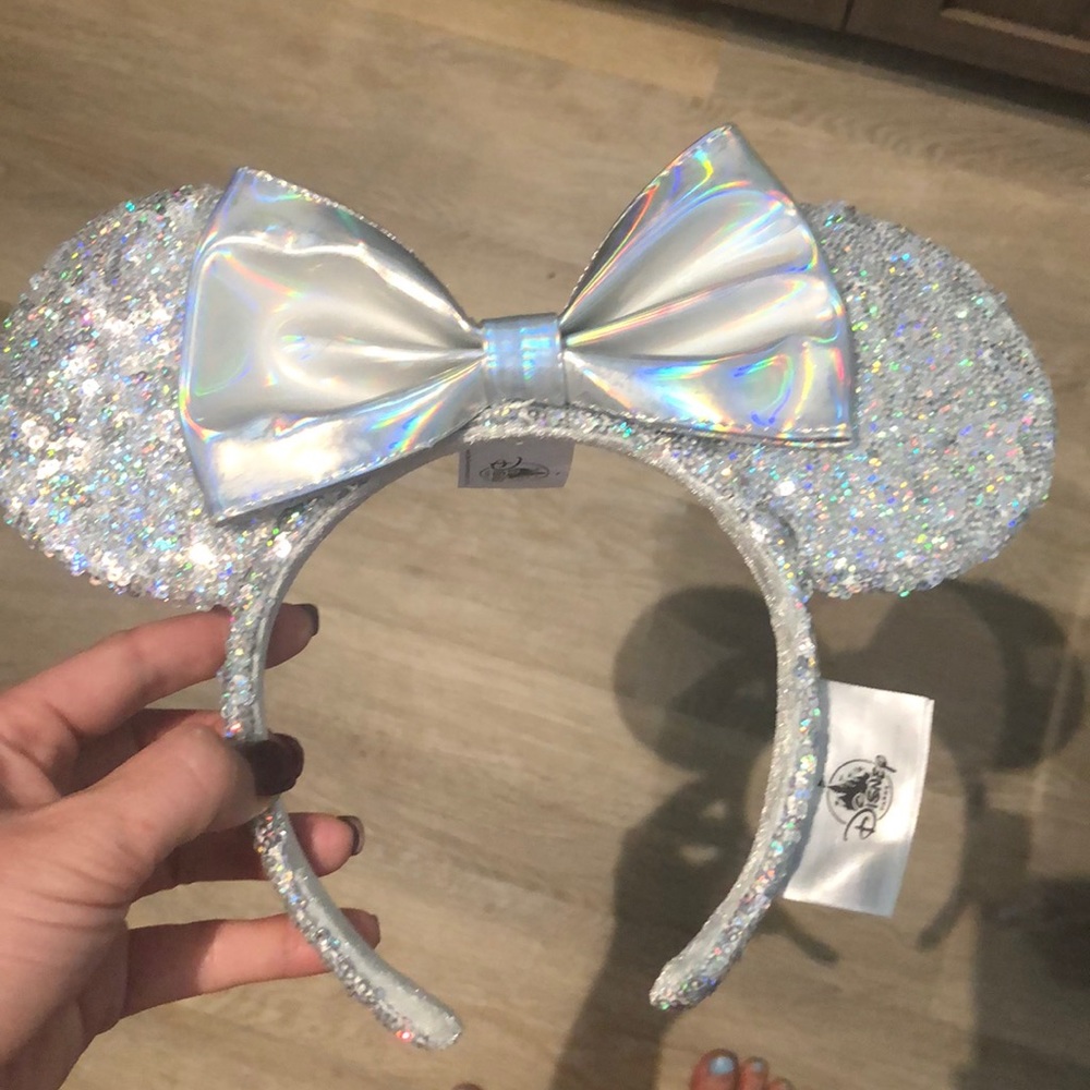Silver Disney Minnie Mouse Ears